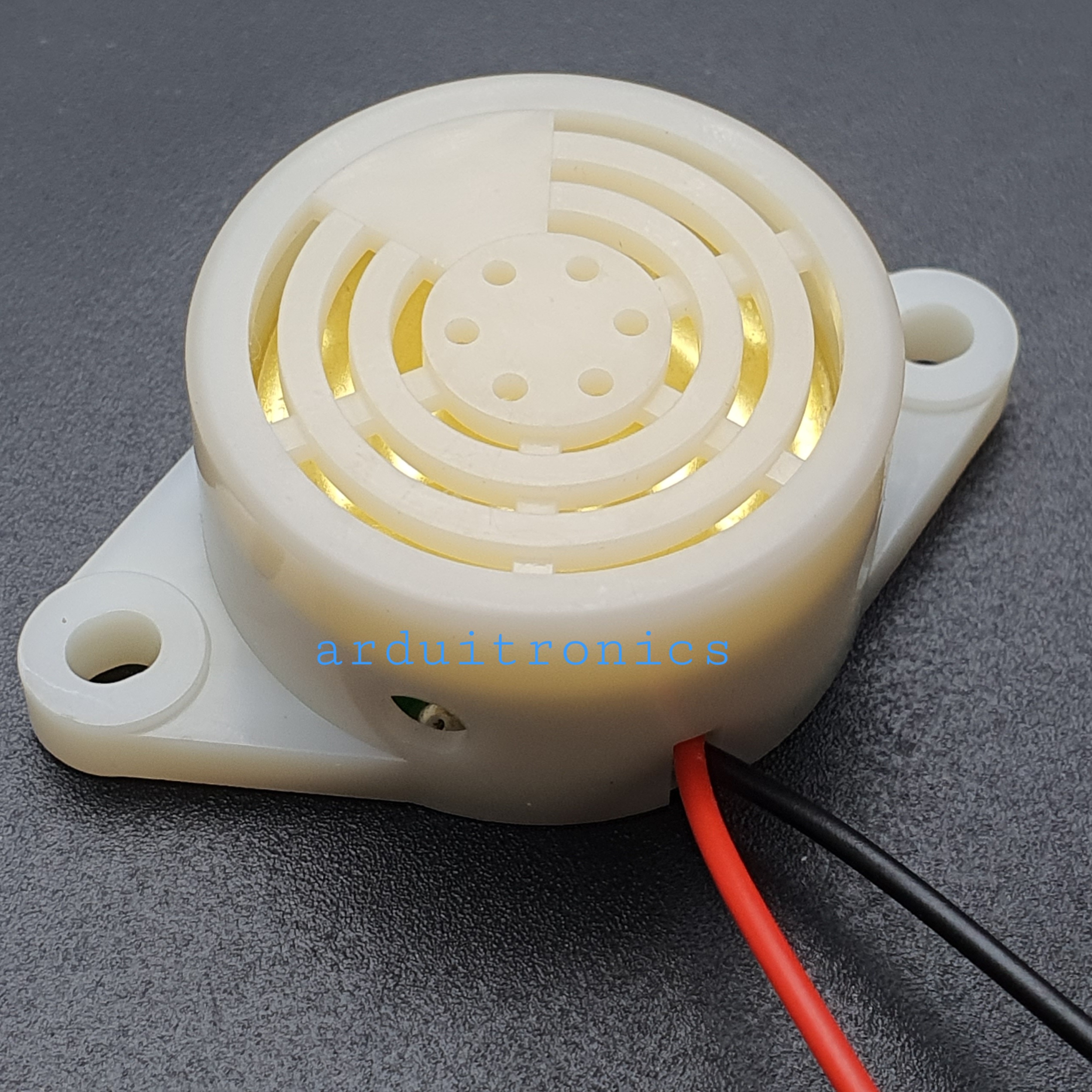 Active Buzzer 3-24V (สีขาว) SFM-27 เสียงดังแบบต่อเนื่อง