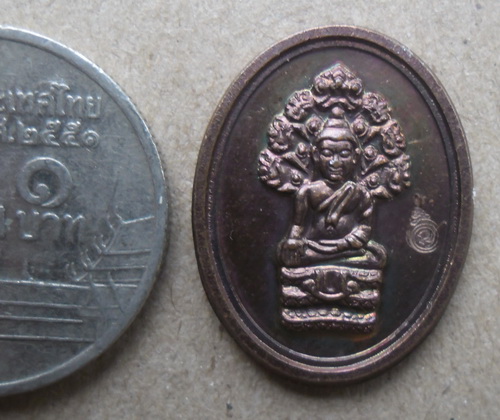 พระนาคปรก เนื้อทองแดง 10 เหรียญ