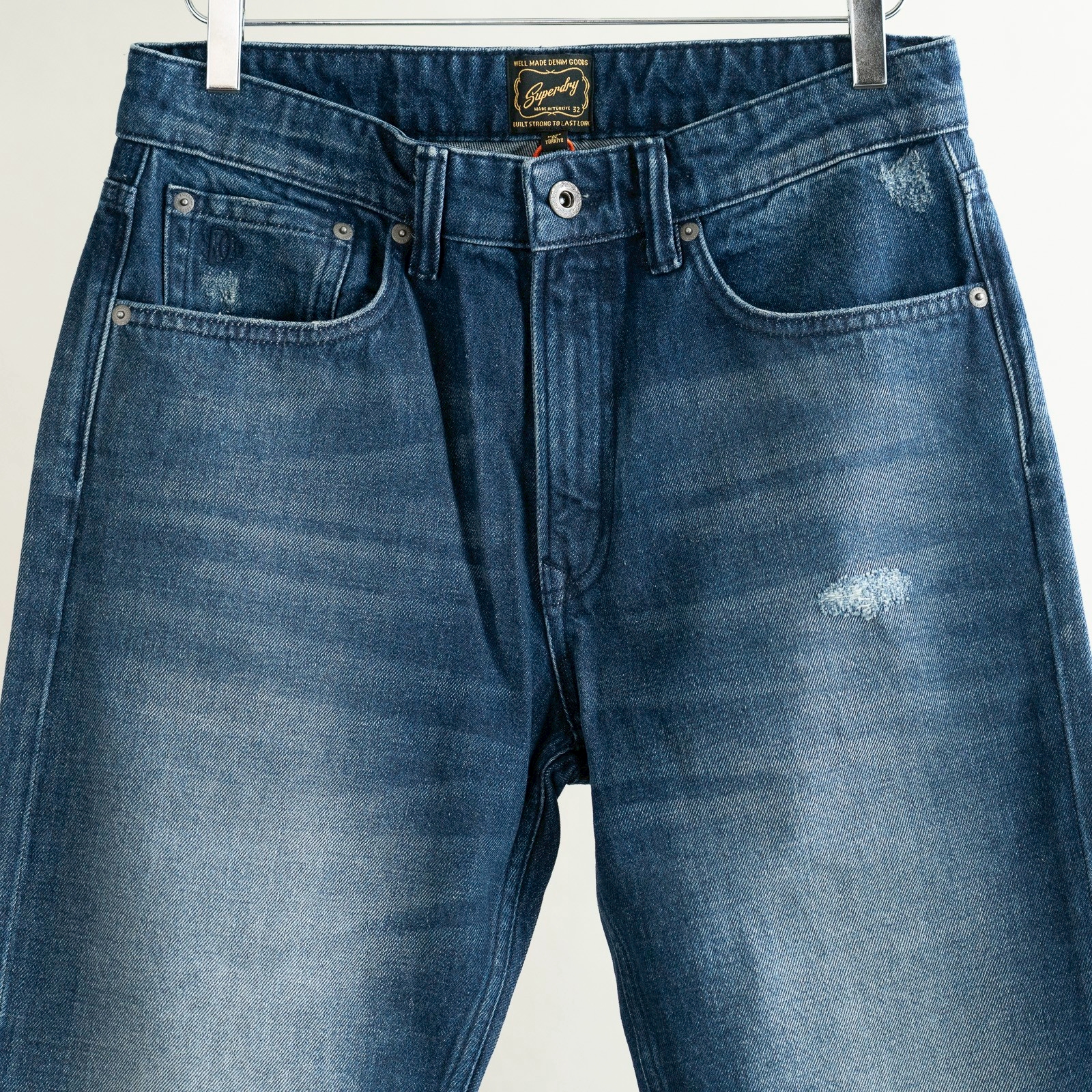 Superdry Merchant Straight Jeans - Dark Indigo Vintage