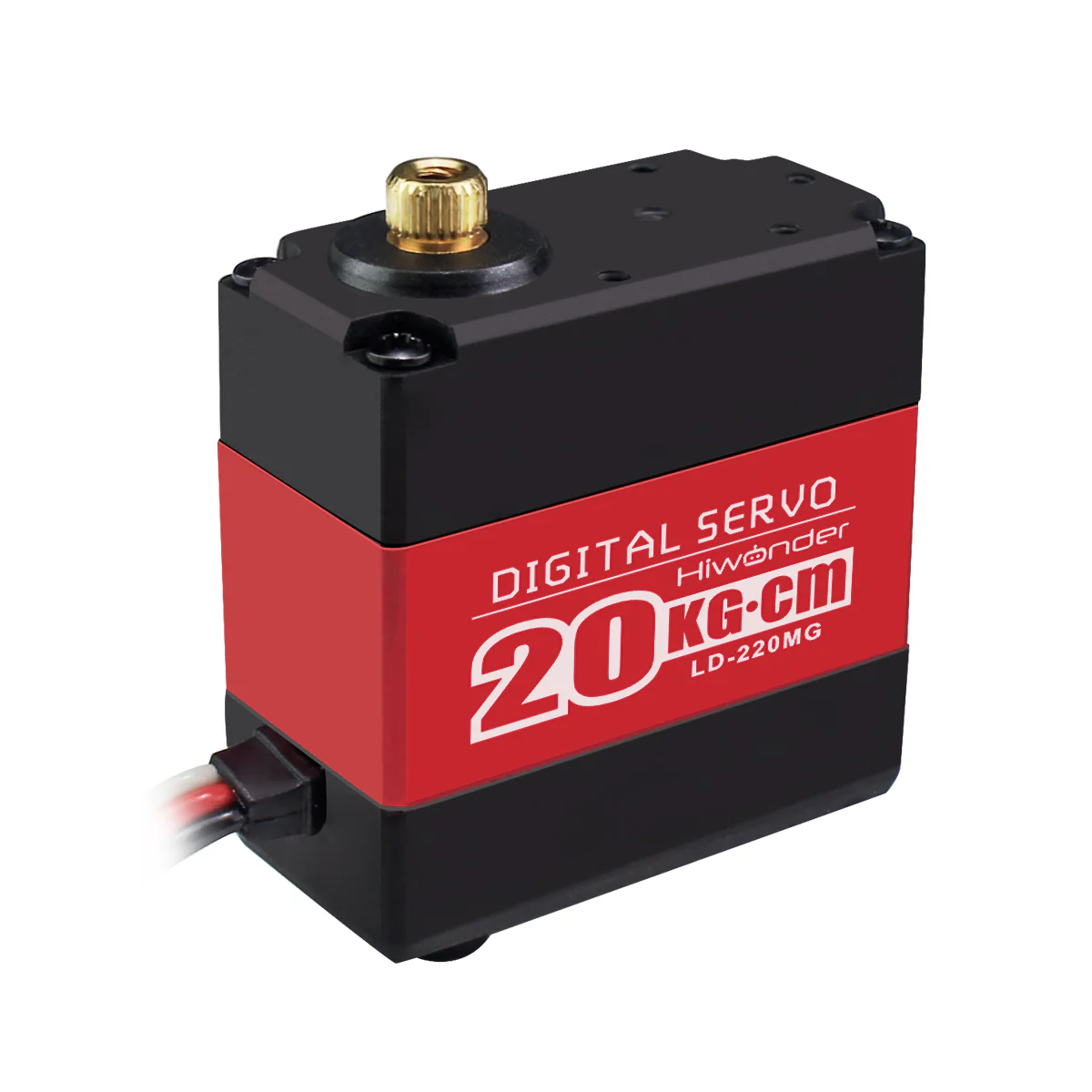Hiwonder LD-220MG Full Metal Gear Digital Servo with Dual Ball Bearing, Metal Servo Horn, Metal Bracket for Robot