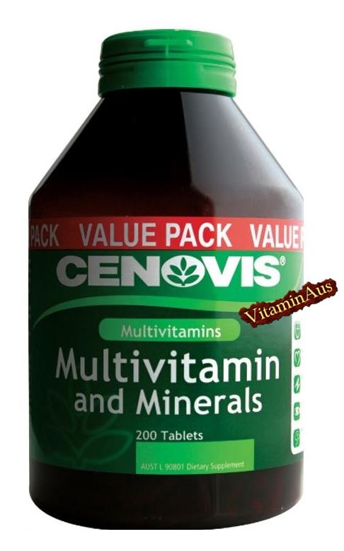 Multivitamin & Minerals 200 Capsules