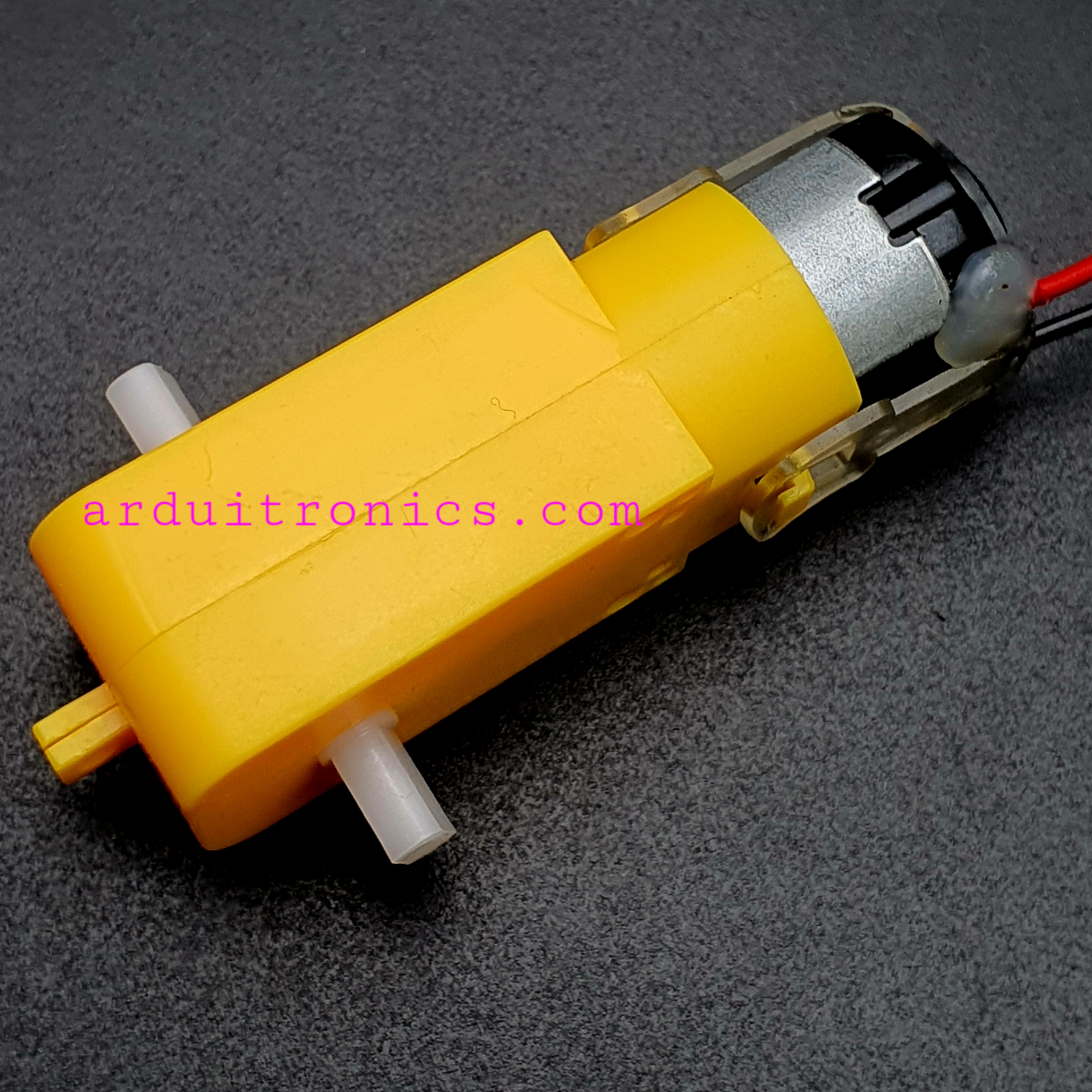 Gear Motor มอเตอร์แกนคู่ (อัตราทด 1:120) พร้อมสายไฟ