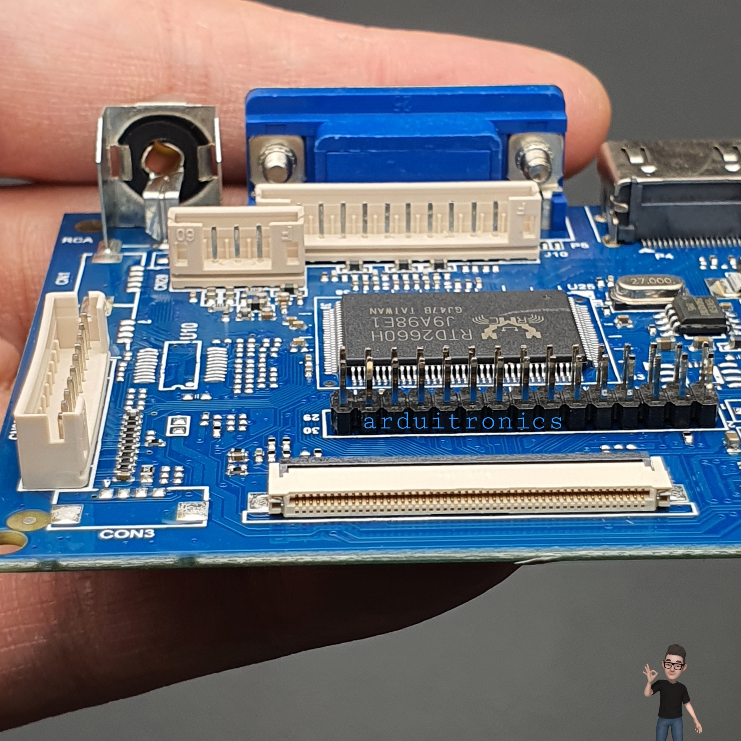 7 inch HD Desktop Display for Raspberry Pi + Rack (Version 2)