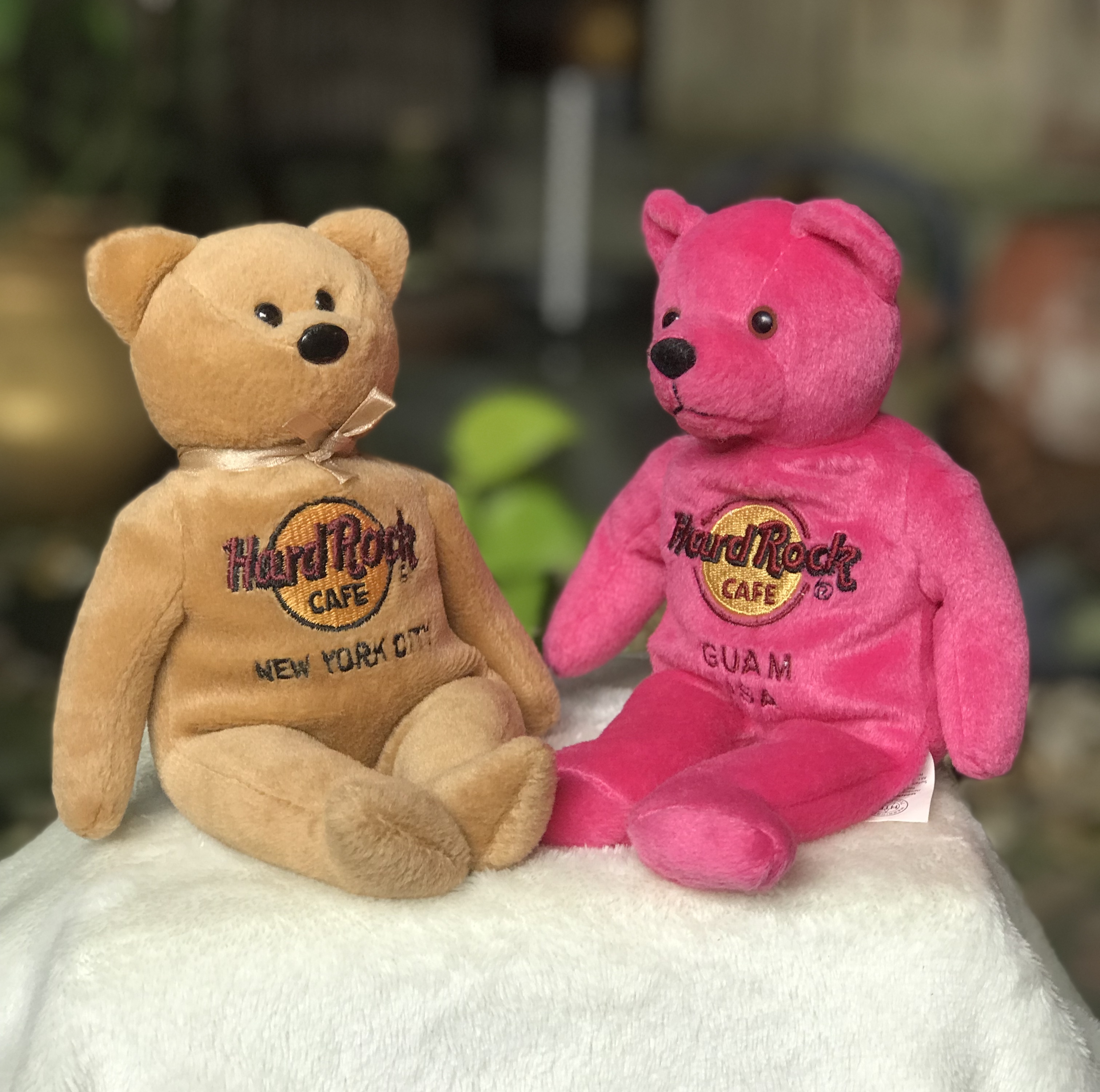 ราคาต่อชิ้น ตุ๊กตาหมี 8 นิ้ว Rare Hard Rock Cafe NEW YORK CITY ISAAC BEARA TEDDY BEAR /Teddy Bear GUAM USA 2008 Collection