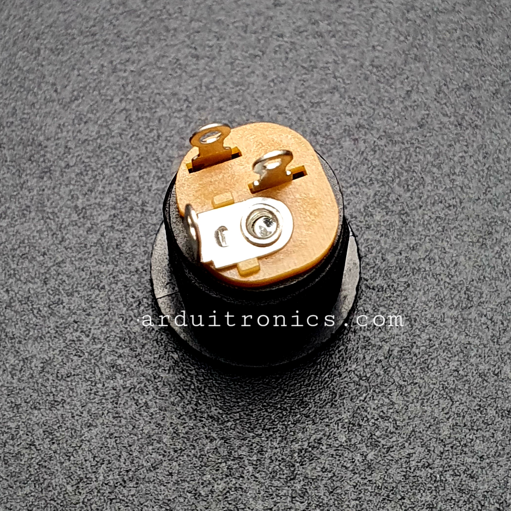 DC-022 Power Outlet DC Block 5.5 x 2.5mm Power Female Socket สีดำ 3 ขา