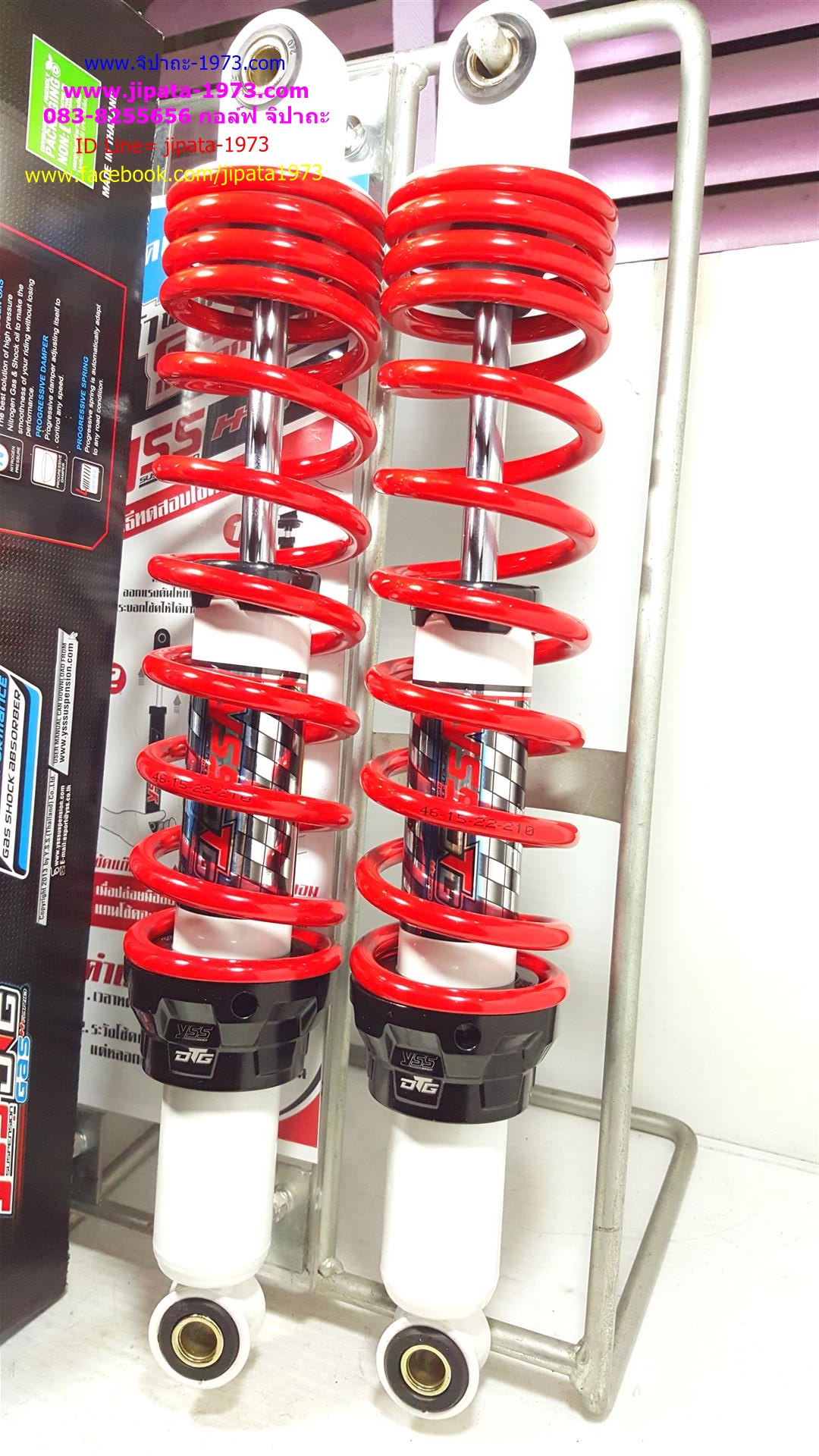 (Wave)โช้คอัพหลังคู่ YSS รุ่น DTG (ไฮบริด) สำหรับ Honda Wave