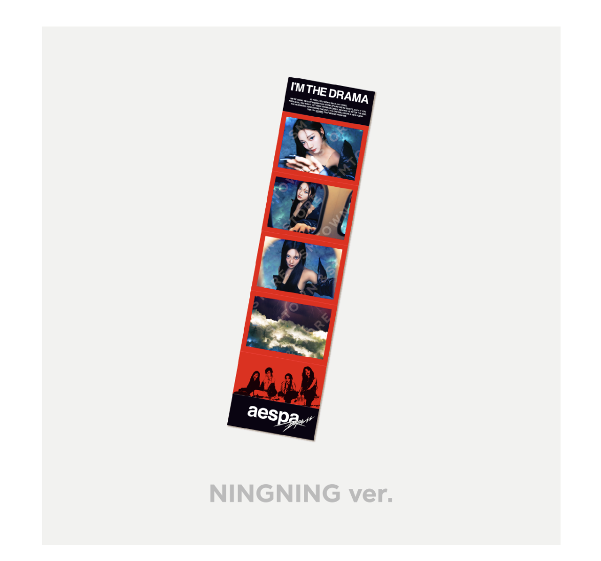 aespa WEEK – DRAMA CITY md ของสะสม - Removable Sticker ระบุชื่อที่ต้องการ