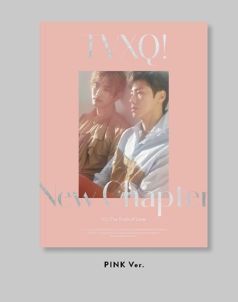 TVXQ! - Debut 15th Anniversary Album [New Chapter #2: The Truth of Love] หน้าปก PINK Ver. + โปสเตอร์ พร้อมกระบอกโปสเตอร์