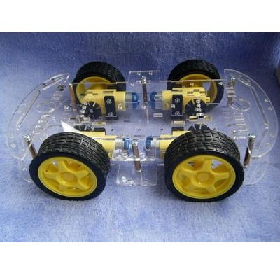 4WD 2-Layer Smart Car Chassis Kits with Speed Encoder DC 3V 5V 6V for Arduino