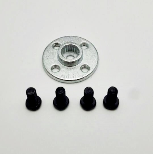 25T (สีเงิน) Aluminum Round Servo Mount + Screws (MG995, MG996R, S3003, TR213)