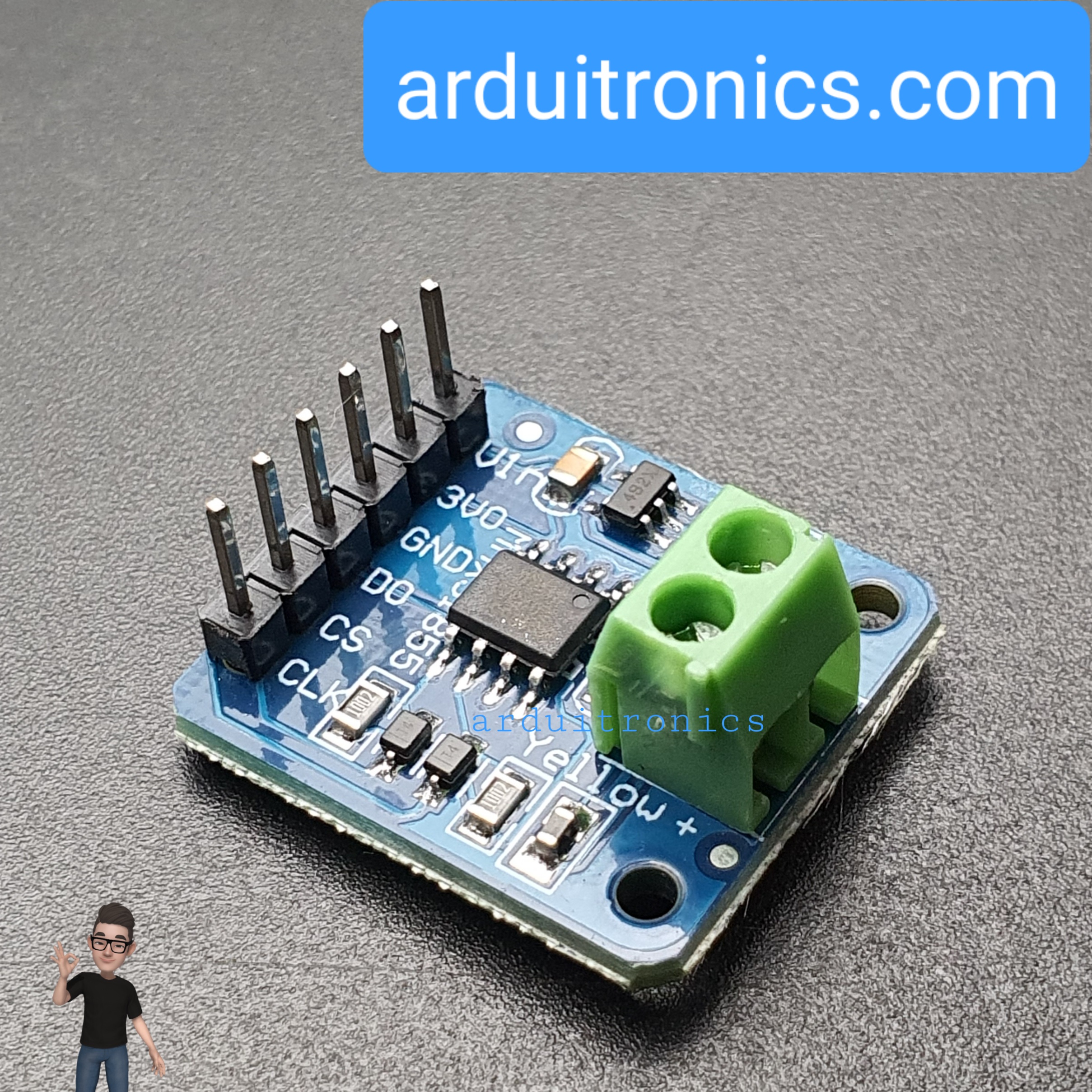 เซ็นเซอร์วัดอุณหภูมิ Thermocouple Amplifier MAX31855 Breakout (บัคกรี pin header แล้ว)