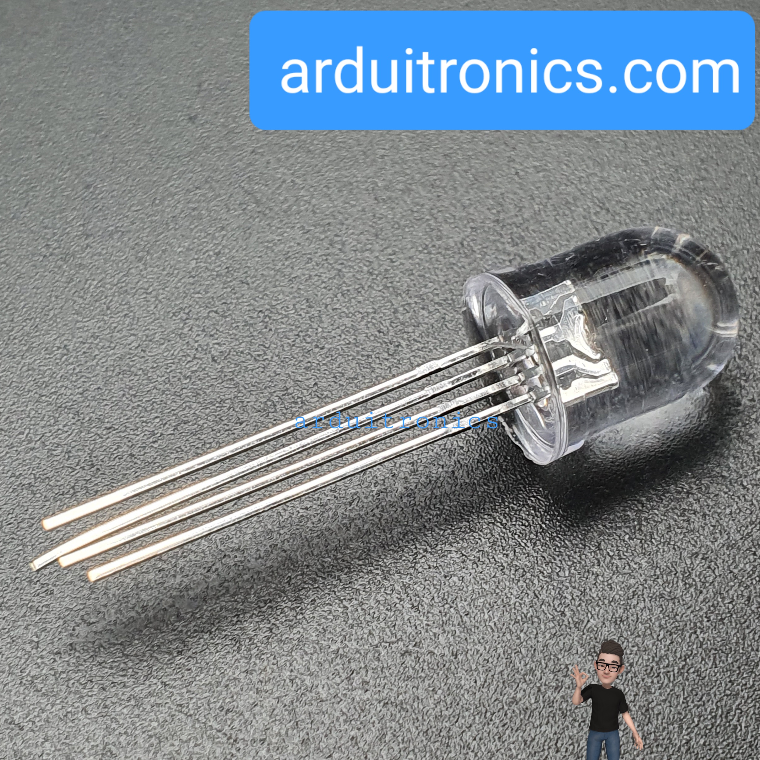 RGB LED 10mm แบบใส - Common Anode