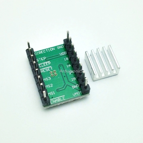 A4988 Stepper Motor Drive Reprap (for 3D Printer) with Heat Sink - Green PCB