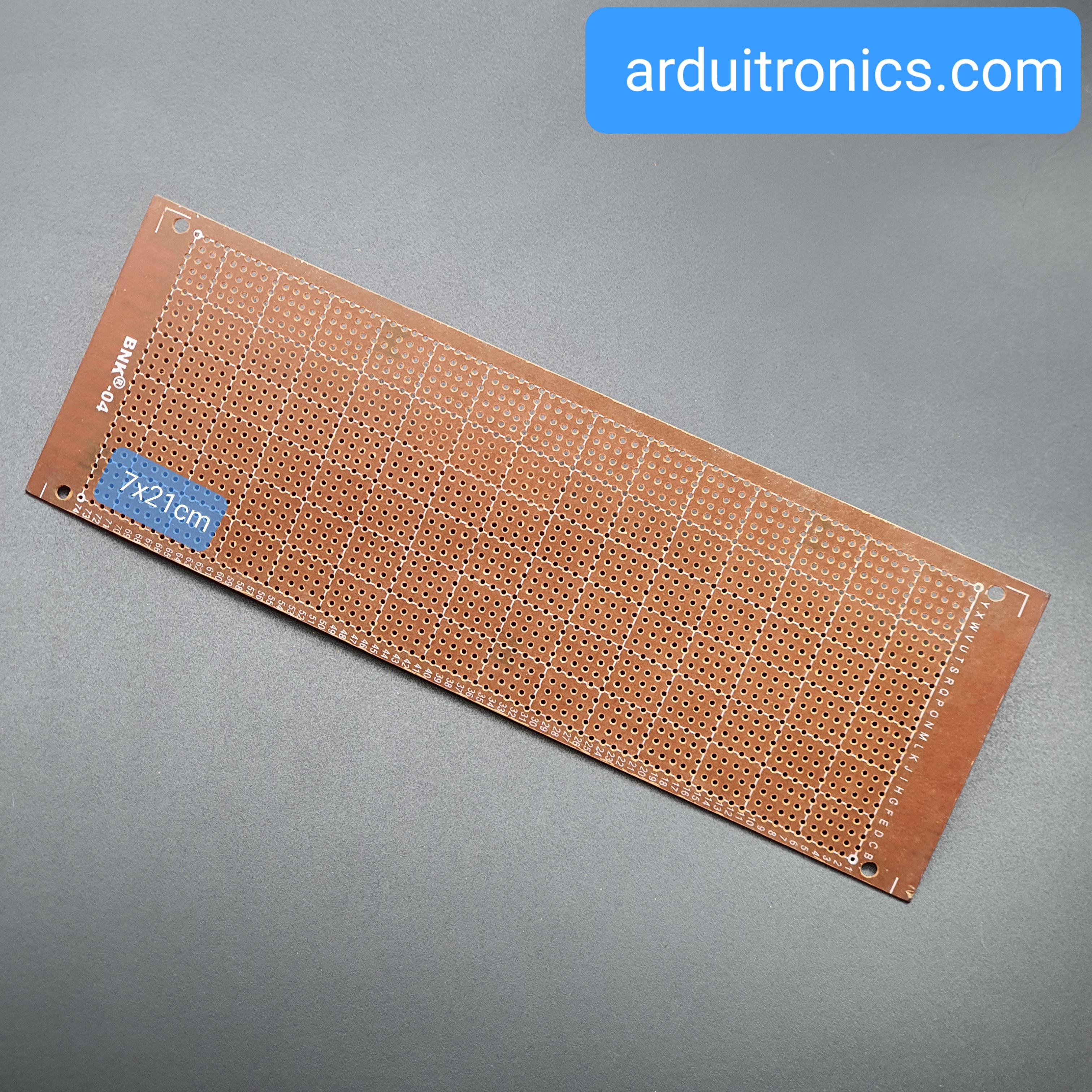 แผ่นปริ๊น PCB อเนกประสงค์แบบ 1 หน้าอย่างดี สีเขียว PCB ขนาด 7x21 เซนติเมตร (แผ่น PCB ไข่ปลา 1 หน้า)