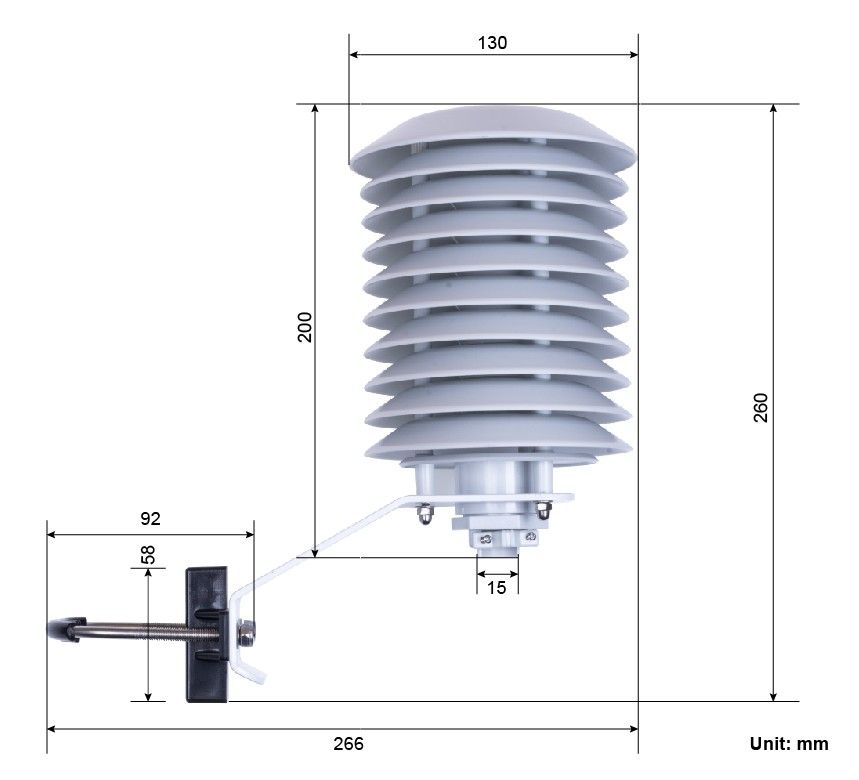 Solar Radiation Shield for Outdoor Sensor Protection-A10, Louver Box for Temperature, Humidity and Gas Sensors (ของแท้จาก SeeedStudio)