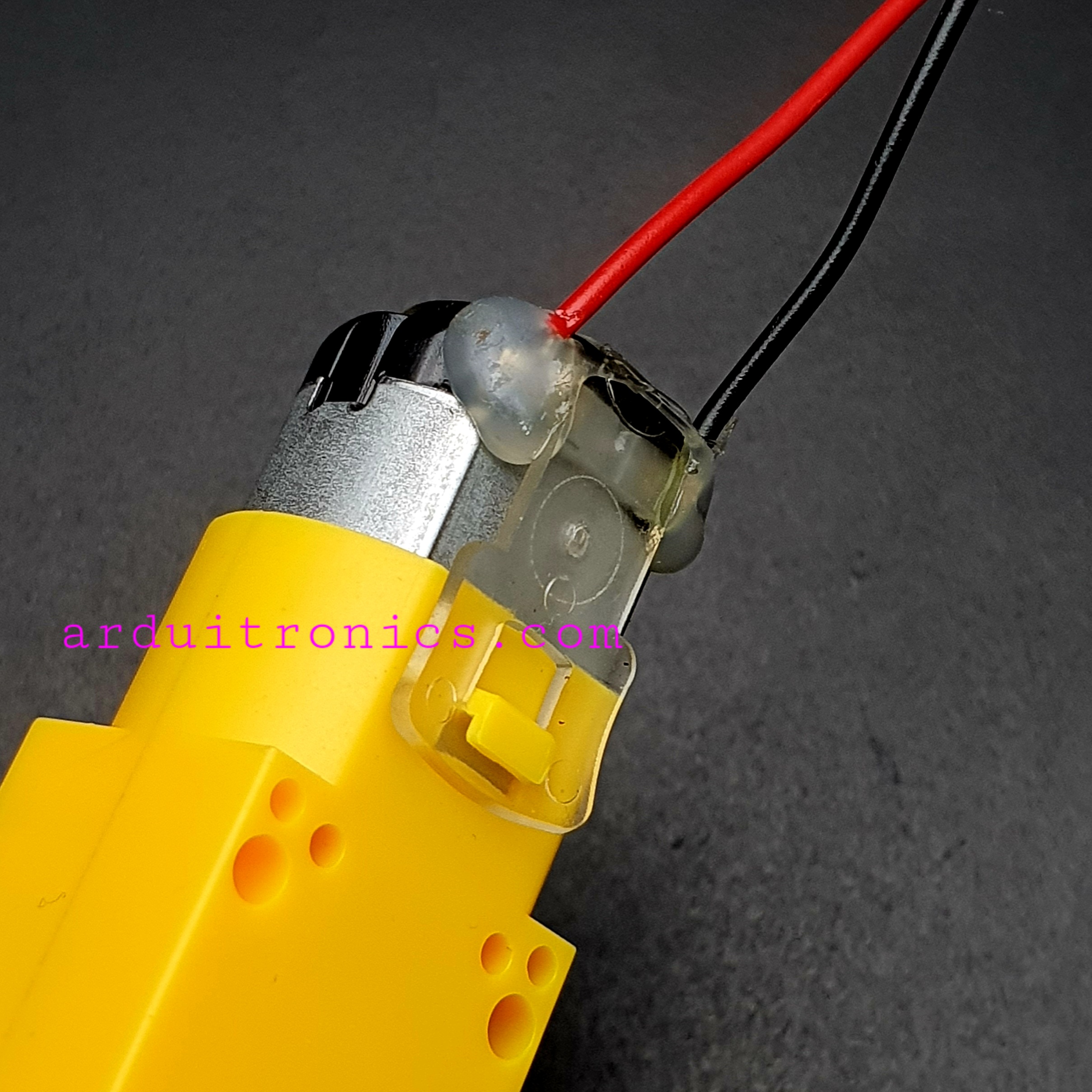 Gear Motor มอเตอร์แกนคู่ (อัตราทด 1:120) พร้อมสายไฟ