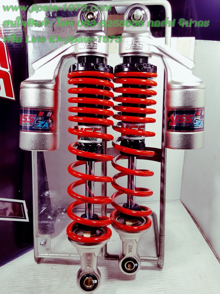 (Wave 125 i) โช้คอัพหลังคู่ YSS รุ่น G-ZA สำหรับ Honda Wave 125 i และ Wave 125 S สี ดำ-แดง