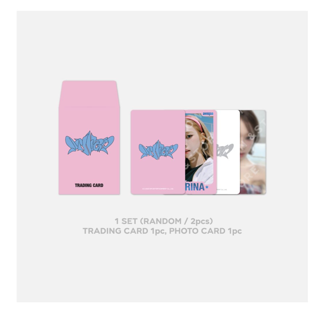 aespa - aespa The 3rd mini Album - 'MY WORLD' OFFICIAL MD - ของะสะสม -RANDOM TRADING CARD SET A สุ่ม