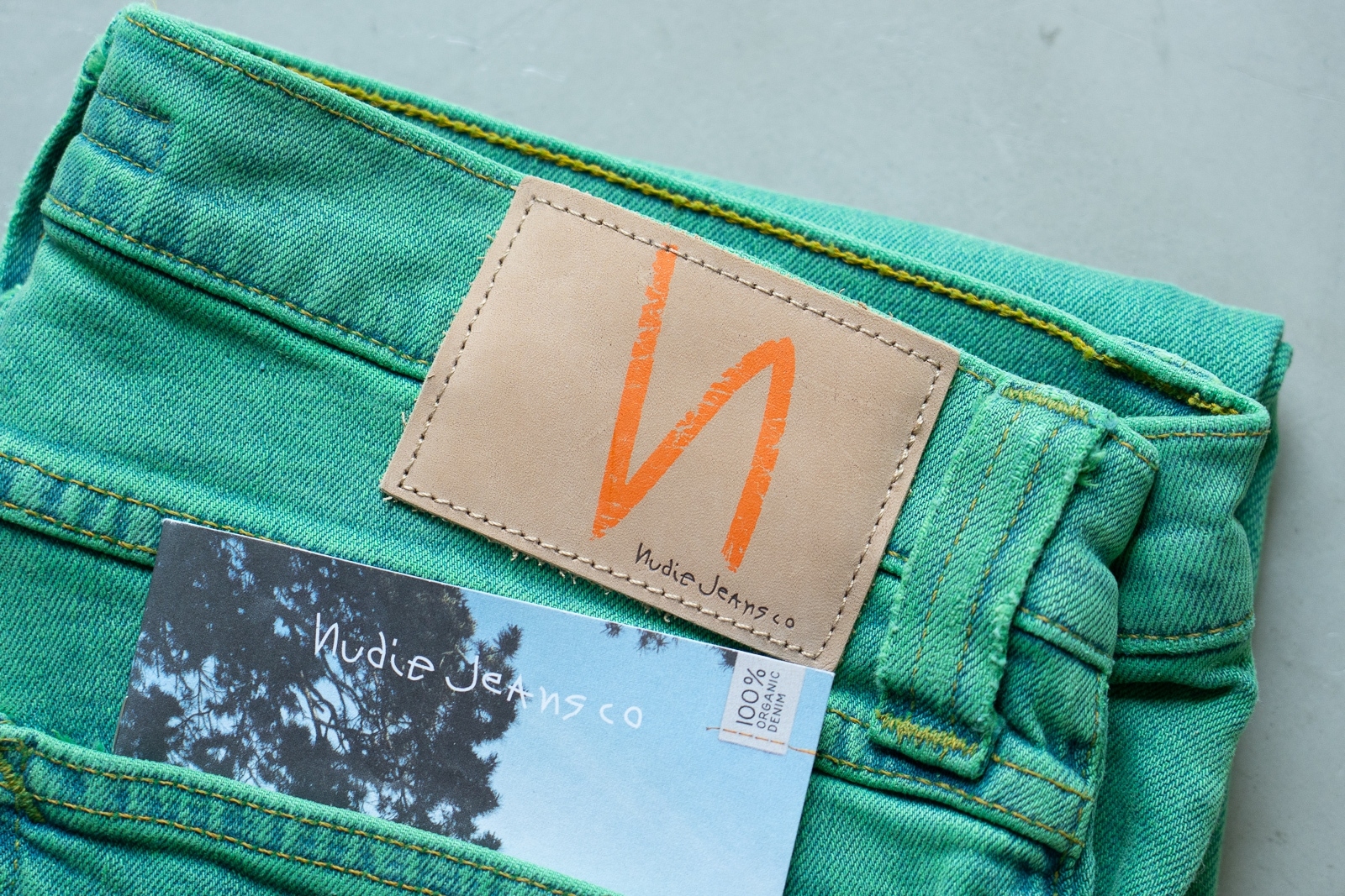 [DEFECT] High Kai Icon Green ยีนส์เขียวเอวสูง ทรงสกินนี่ Nudie Jeans ของแท้ 100%