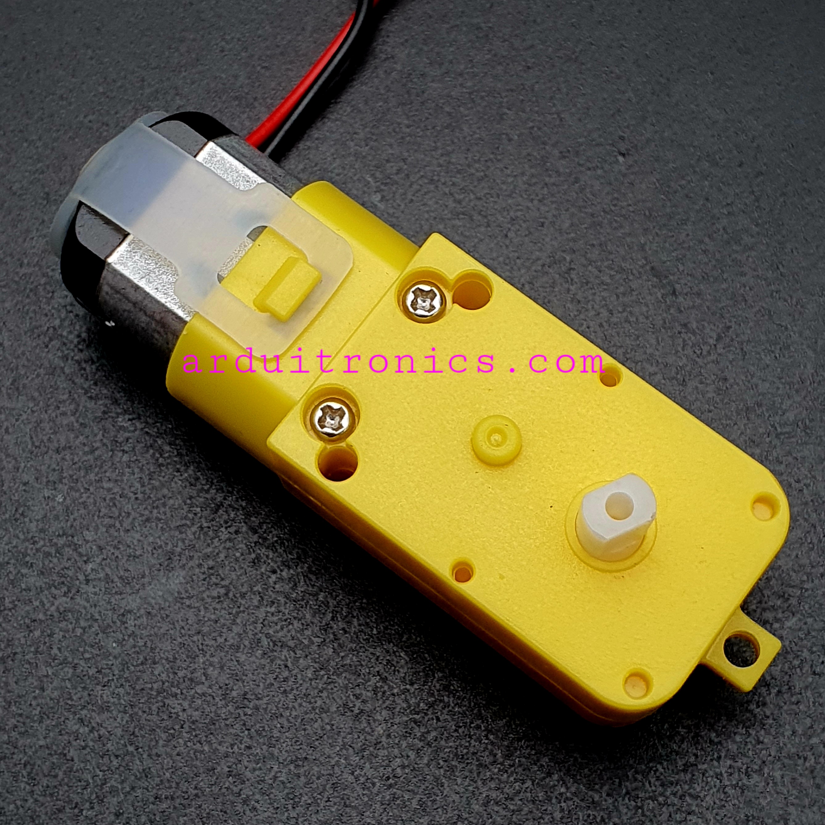 Gear Motor มอเตอร์แกนเดี่ยว (อัตราทด 1:48) พร้อมสายไฟ