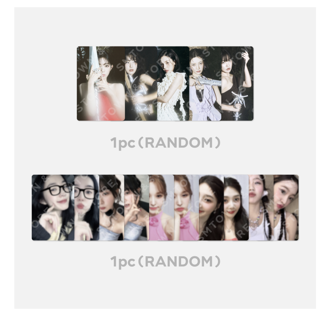 Red Velvet - ( 2 nd ) Red Velvet The 3rd Album - 'Chill Kill’ MD Collection -RANDOM TRADING CARD SET B VER สุ่ม