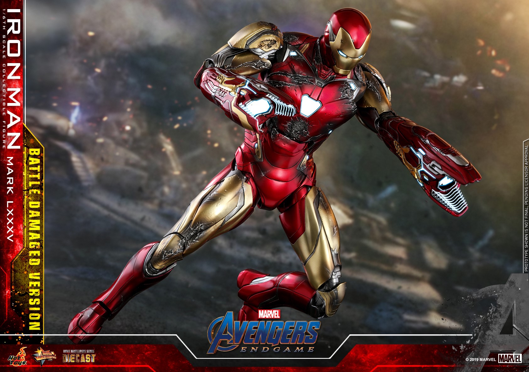 "Pre-Order" Hot Toys Avengers: Endgame - 1/6th scale Iron Man Mark LXXXV (Battle Damaged Version)
