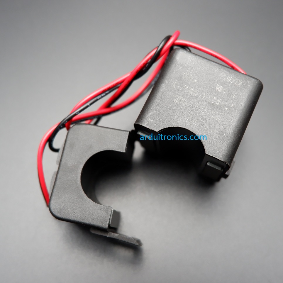 PZEM-004T AC Digital Power Energy Meter Module with Open/Close Current Transformer แบบมีกรอบใสอย่างดี