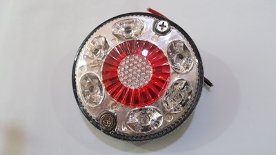 ไฟสต็อปแลมป์ (O550) ดวงเดี่ยวสีแดง 3x3" (หลอด LED สีแดง)