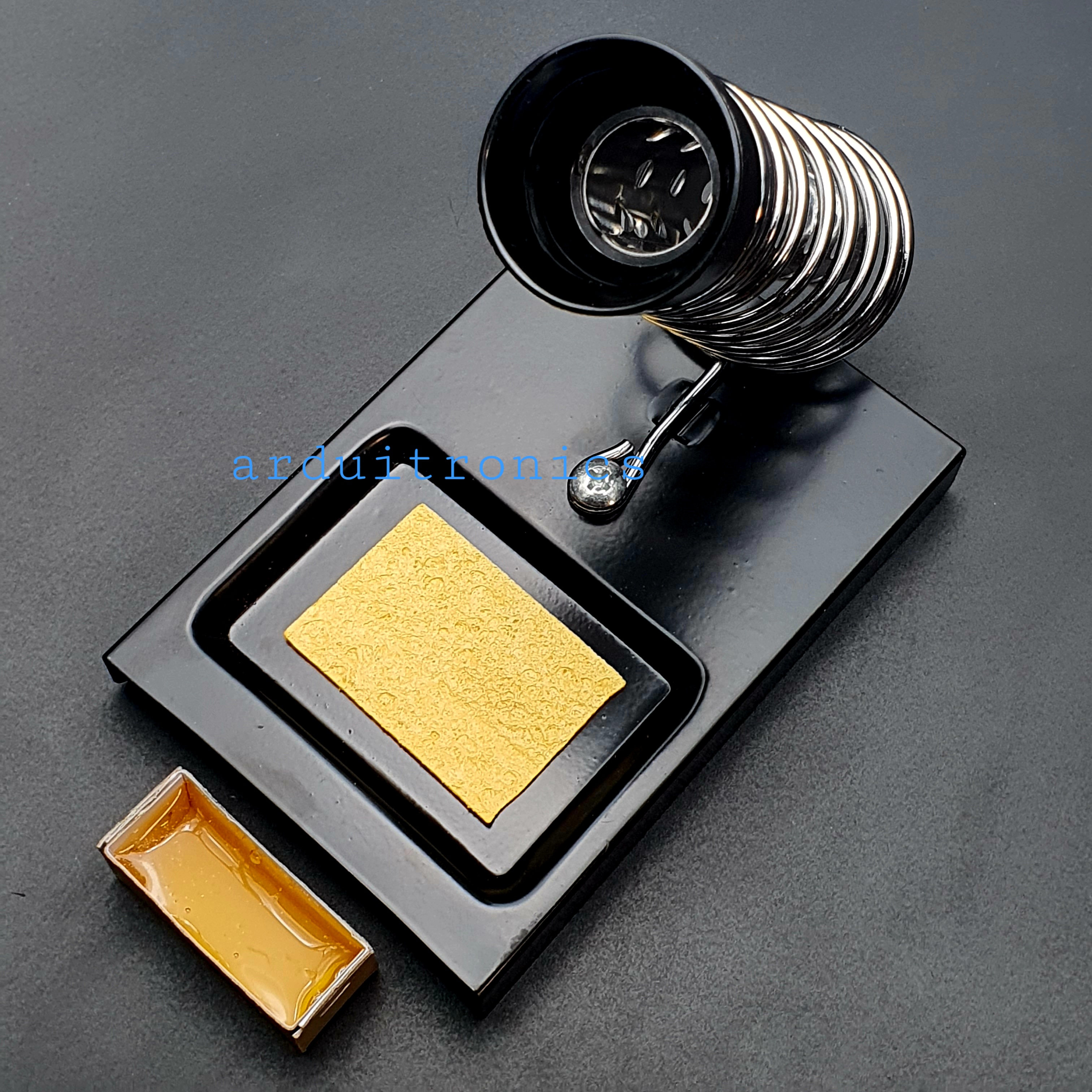 ที่วางหัวแร้ง แบบที่ 4 มาพร้อมกับฟลักซ์น้ำยาประสานและฟองน้ำ