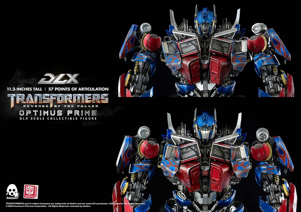 Three Zero Transformers: Revenge of the Fallen DLX Optimus Prime