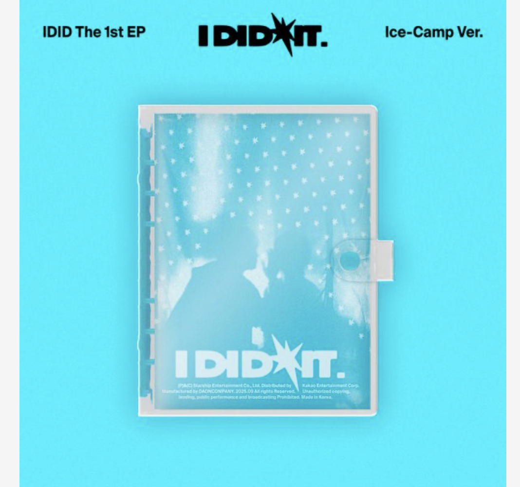 IDID - 1st Mini Album [I did it]. หน้าปก Ice-Camp Special Edition Ver. - ส่ง เครืองบิน.