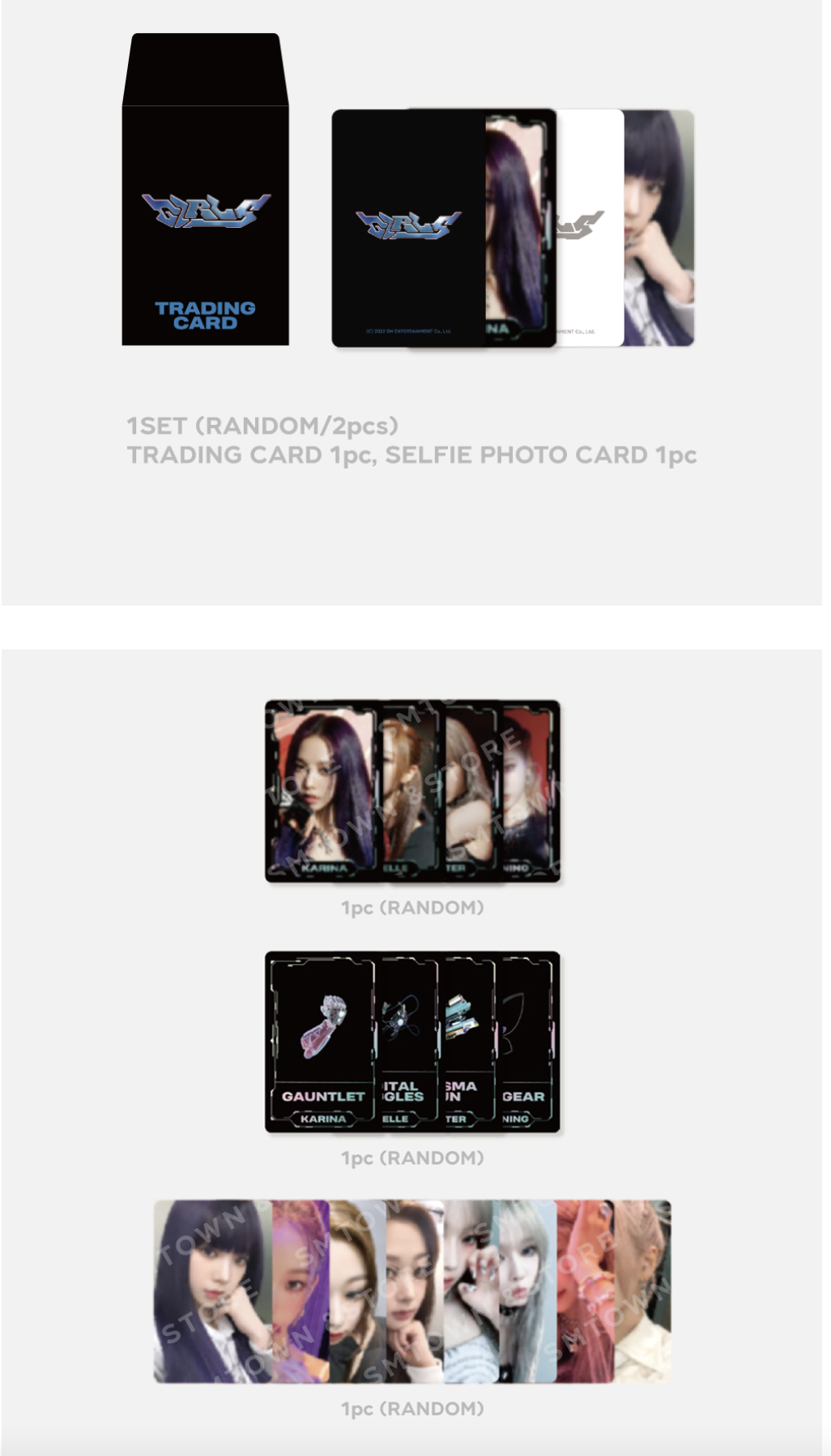 aespa - ของสะสม aespa Girls MD - Trading Card Set สุ่ม ได้ 2 ใบ