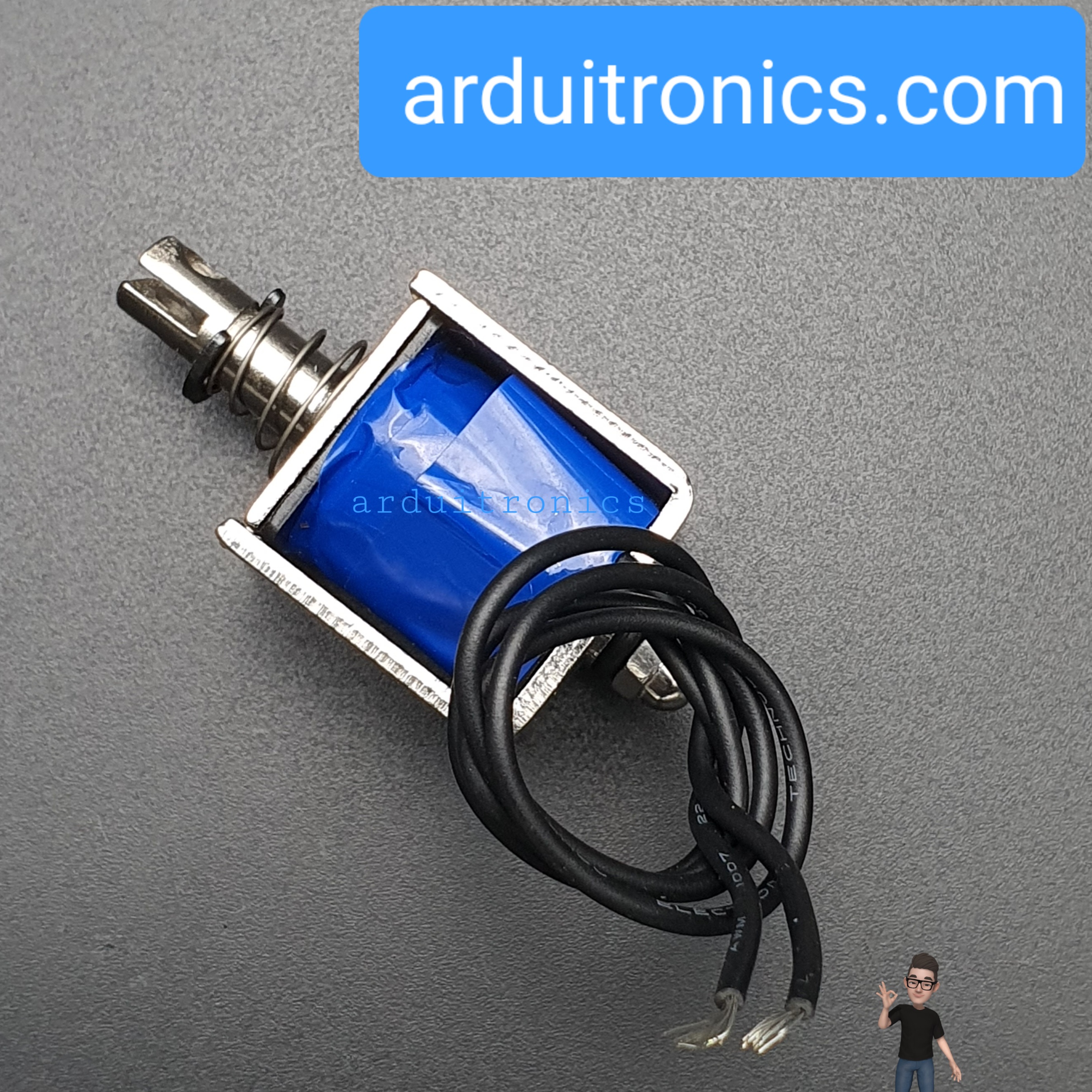 กลอนไฟฟ้า กลอนประตูไฟฟ้า JF-0826B 12V / 2A รีเซ็ต 10mm Push Pull Type Open Frame Solenoid แม่เหล็กไฟฟ้าโซลินอยด์แม่เหล็กไฟฟ้า