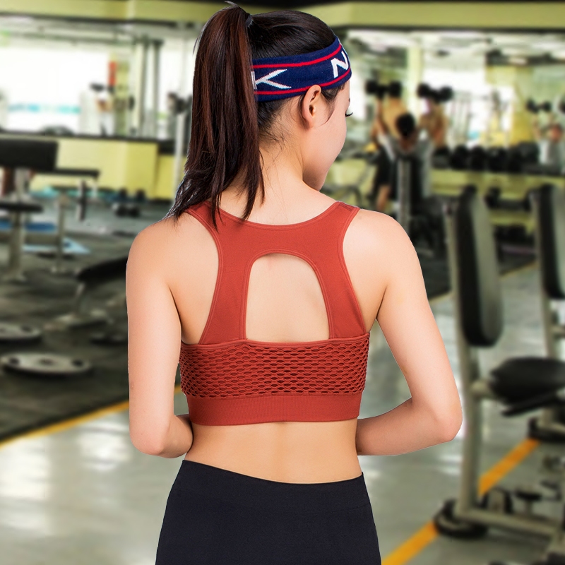 Pre-order เสื้อออกกำลัง Sport Bra หลังเว้า สำหรับ ฟิตเนส โยคะ วิ่ง ปั่นจักรยาน มี 4 สี sz S-L