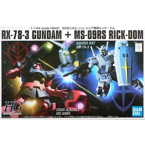 HGUC 1/144 G-3 Gundam VS Char's Rick Dom Set