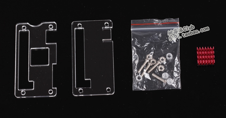 Transparent Acrylic Case for Raspberry Pi Zero W แถมฟรี Heatsink