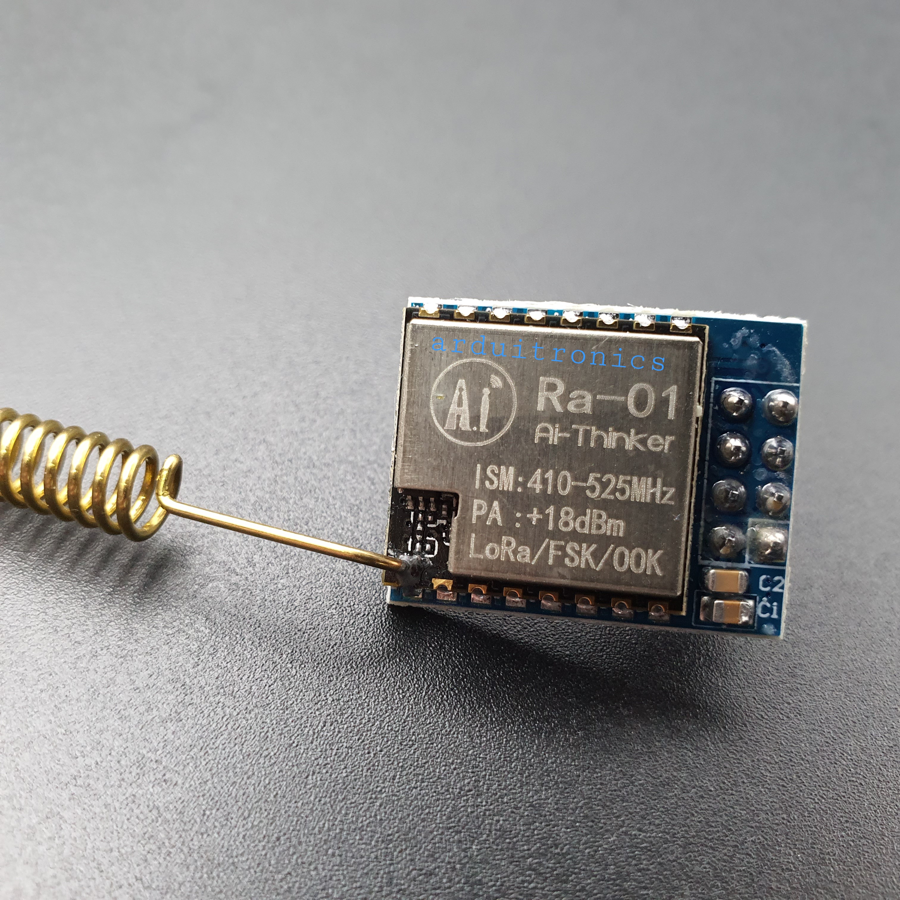 LoRa SX1278 LoRa wireless module 433MHz Ra-01 SPI Interface โมดูล LoRa SX1278 รุ่น Ra-01 433Mhz with antenna soldered