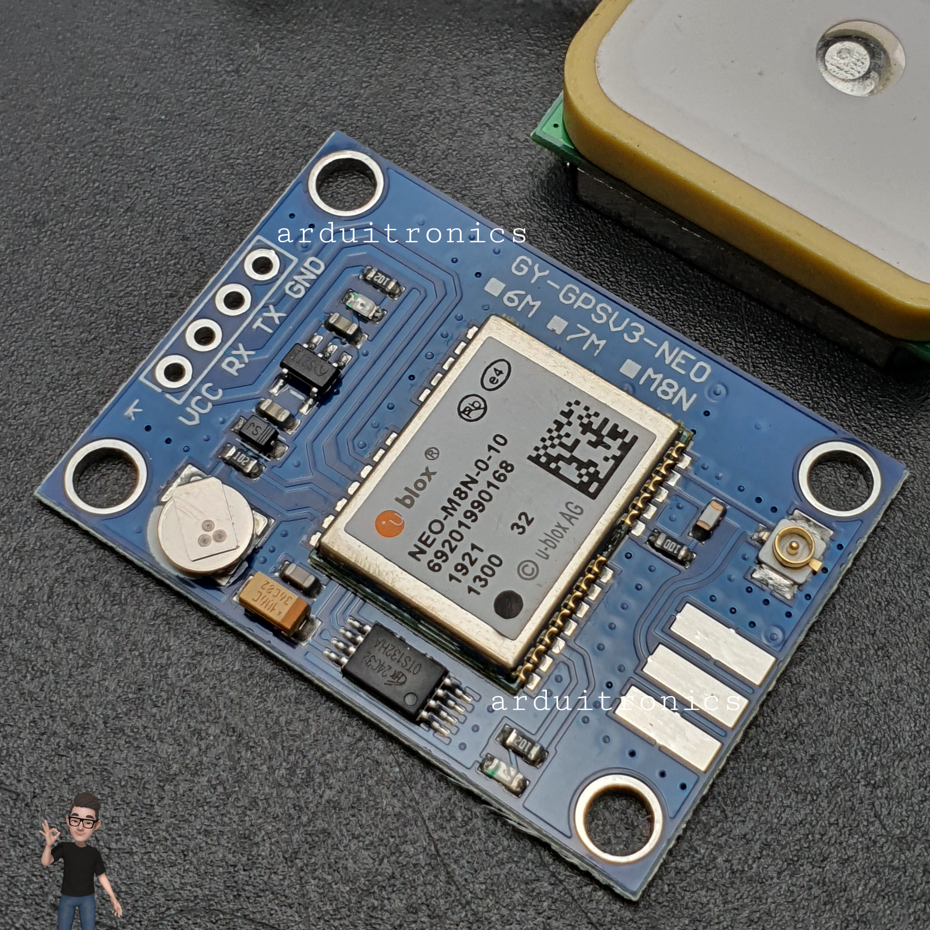 Ublox NEO-M8N GPS Module + Free Antenna (UART Interface