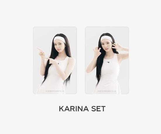aespa -2024 SM ARTIST SEASON'S GREETINGS OFFICIAL MD -Clear Photo Card - แบบ Karina