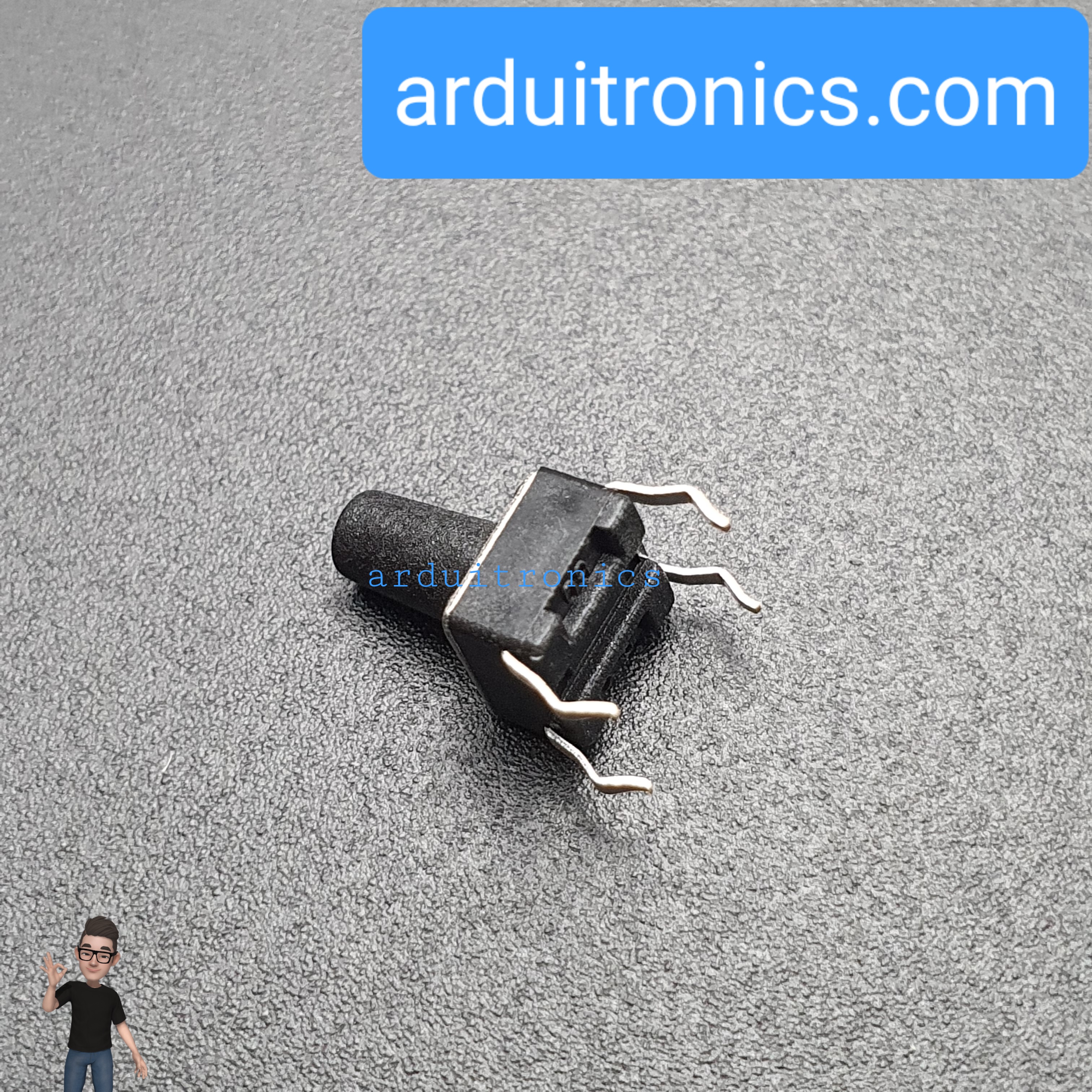 Tact Switch 6X6x9.5mm ไมโครสวิตช์ กดติดปล่อยดับ (หัวกลม)