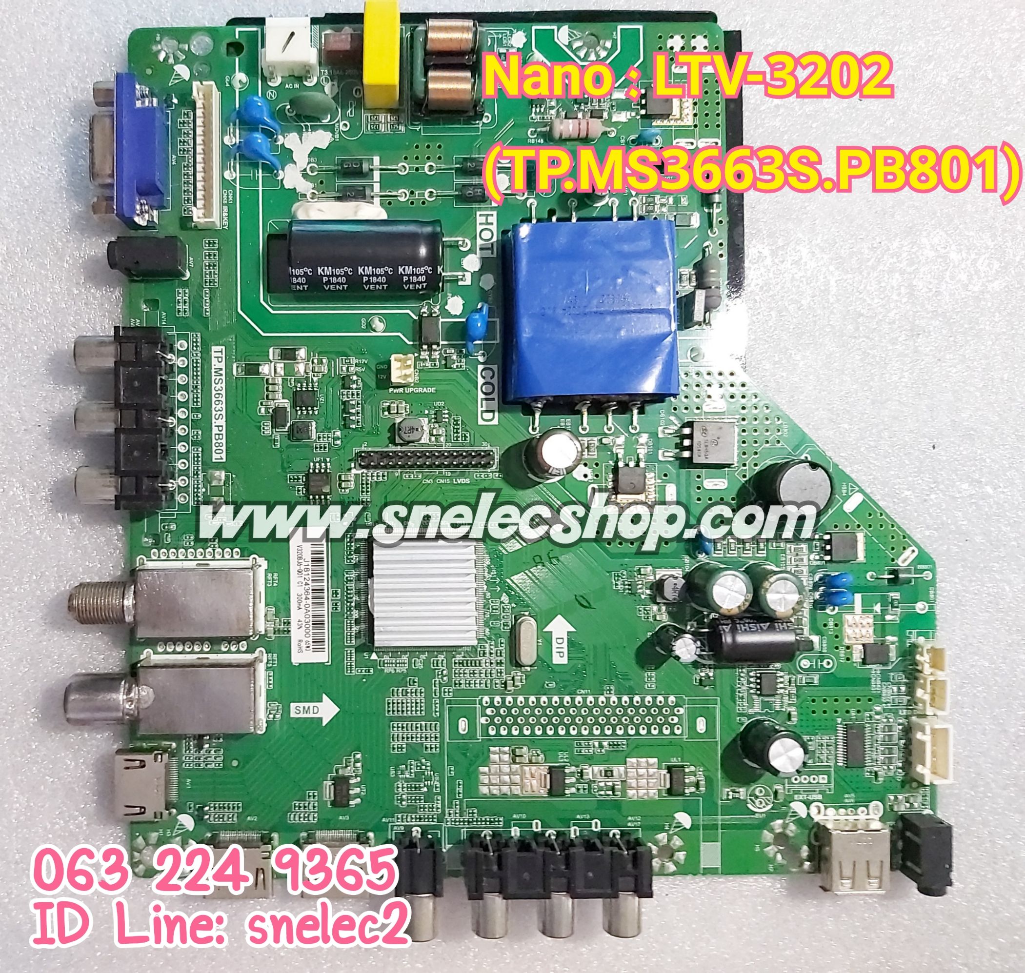 เมนบอร์ด Nano : LTV-3202 (TP.MS3663S.PB801)