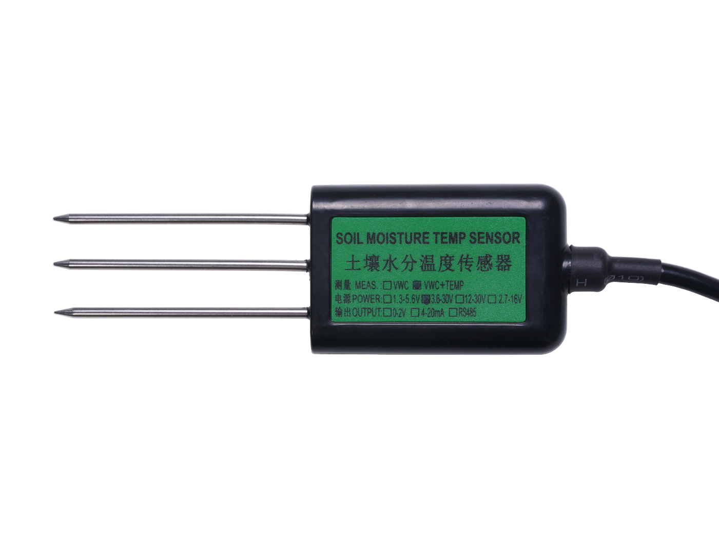 Industrial Soil Moisture & Temperature Sensor MODBUS-RTU RS485, 0-2V Analog Voltage (S-Soil MT-02A) - แท้จาก seeedstudio