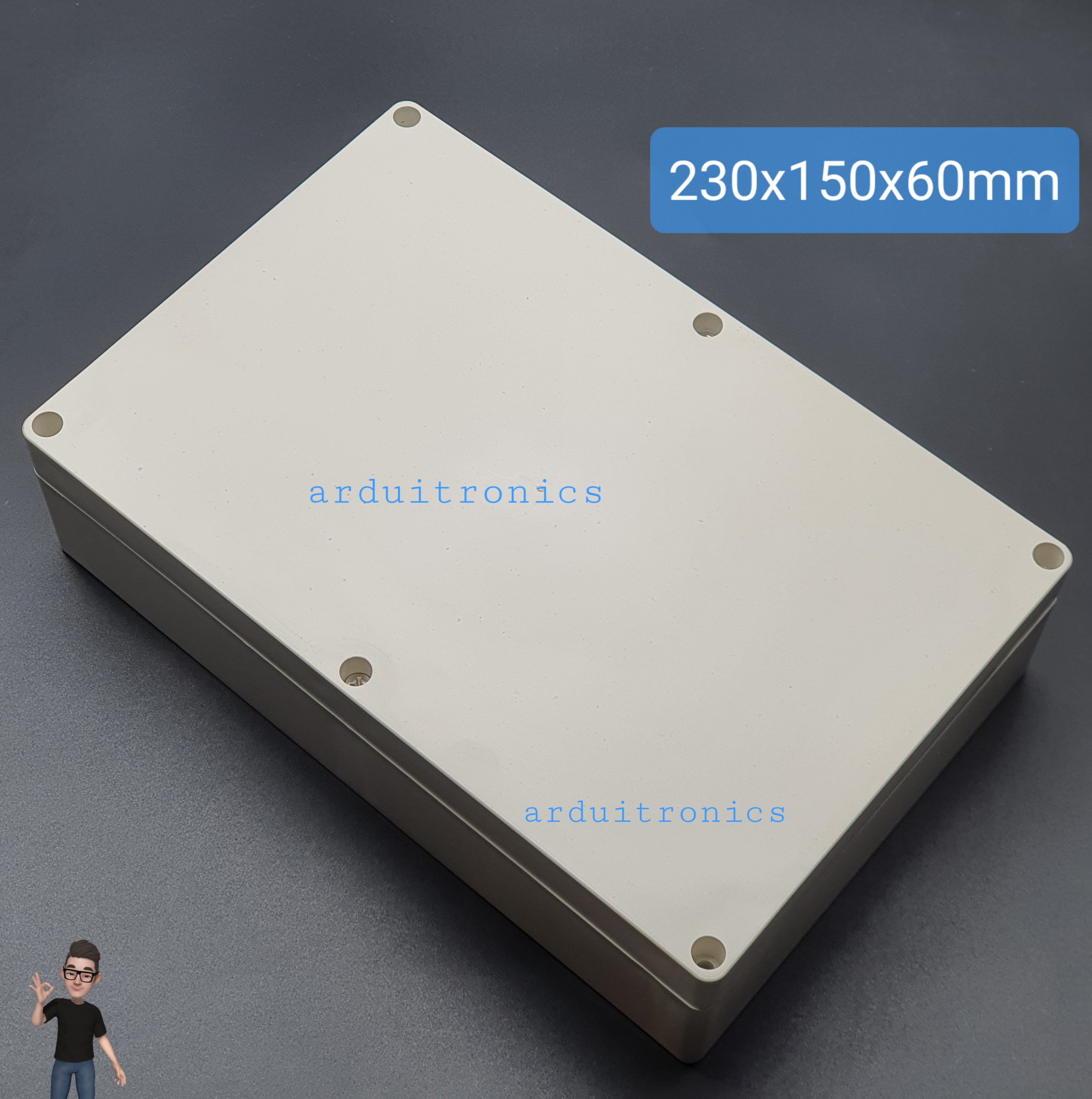 กล่องพลาสติกอเนกประสงค์กันน้ำ ใส่อุปกรณ์อิเล็กทรอนิกส์ ขนาด 230x150x60mm