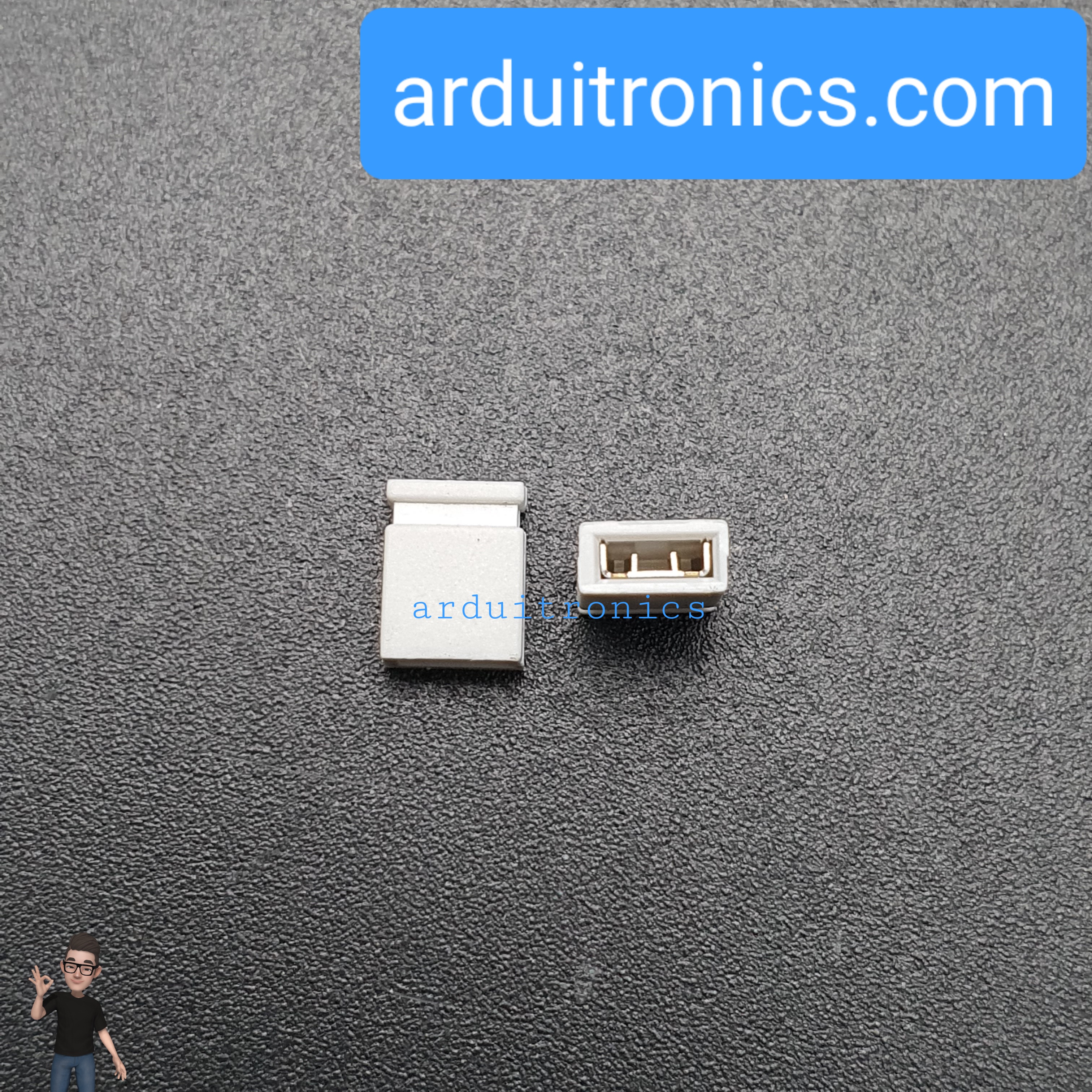 Pin Jumper - 2 Pin (ปลายปิด สีขาว)