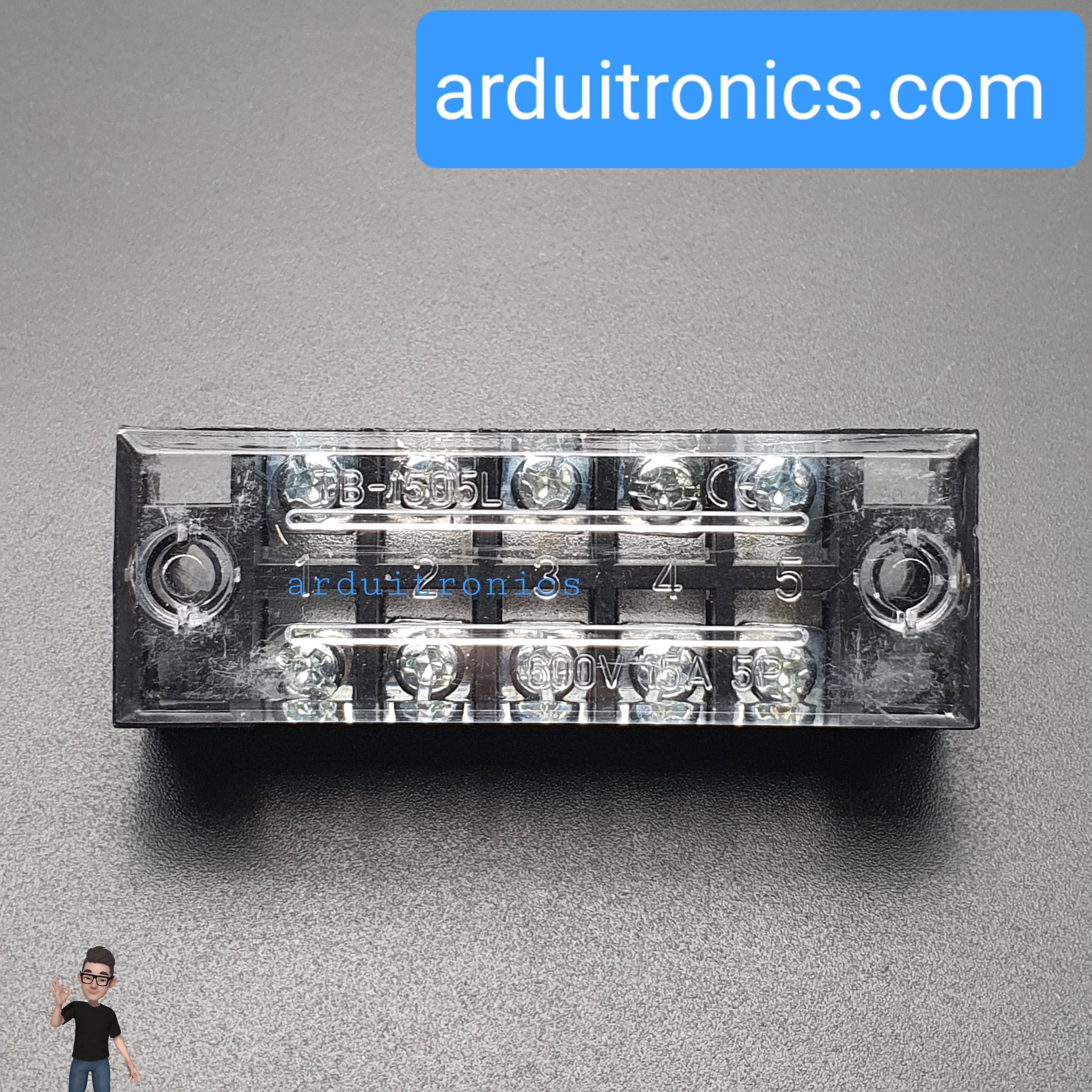 ขั้วต่อ Terminal Block TB-1505 (15A) แบบ 5 ช่อง