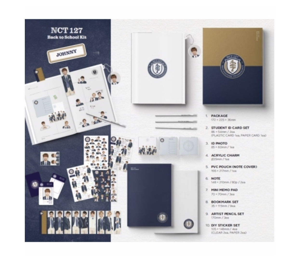 NCT 127 - NCT 127 - 2019 NCT 127 Back to School Kit ระบุ ชื่อที่ต้องการ มานะคะ