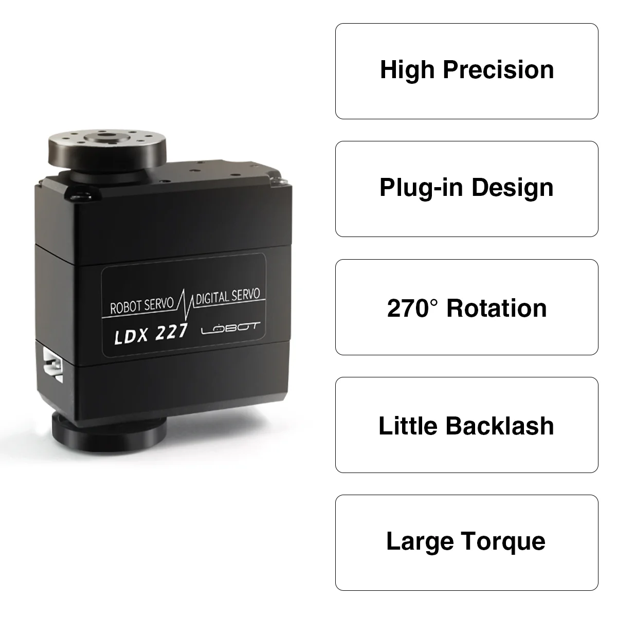Hiwonder LDX-227 Full Metal Gear Digital Servo with Dual Ball Bearing for Robot(Control Angle 270) - without Bracket