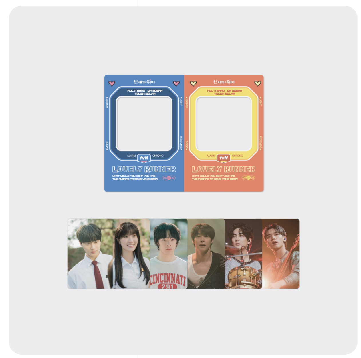 ของสะสมซีรีย์ Lovely Runner -LOVELY RUNNER POP-UP STORE OFFICIAL MD -PHOTOCARD&MINI L-HOLDER SET
