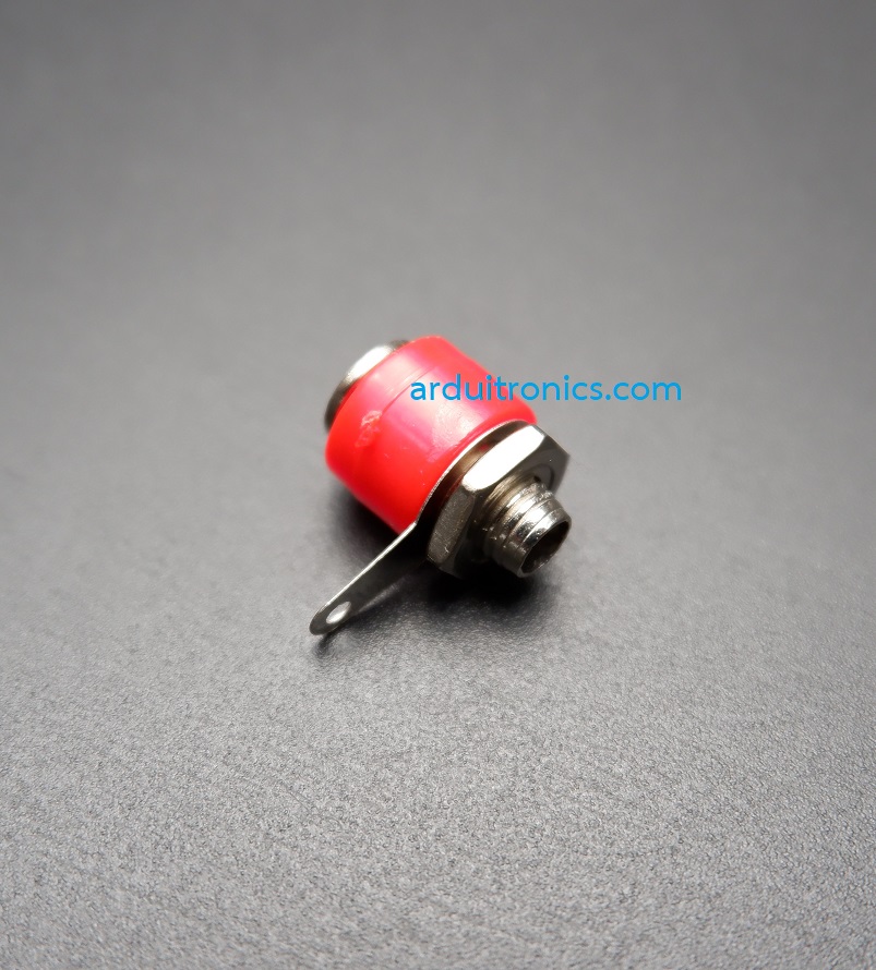 Banana socket banana plug 4mm แจ๊คแบบกล้วย บานานาปลั๊ก ตัวเมียขนาด 4mm สีแดง