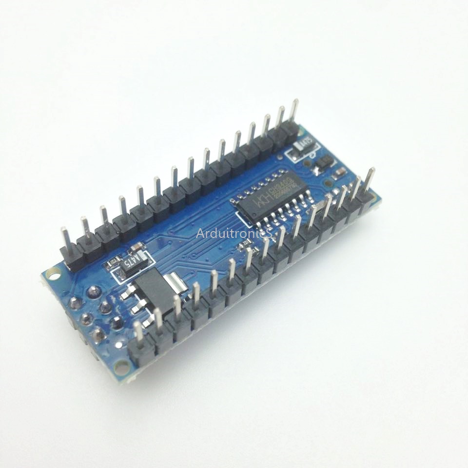 Nano V3 ATMega328P CH340G (mini USB) บัคกรีแล้ว + แถมสาย mini USB